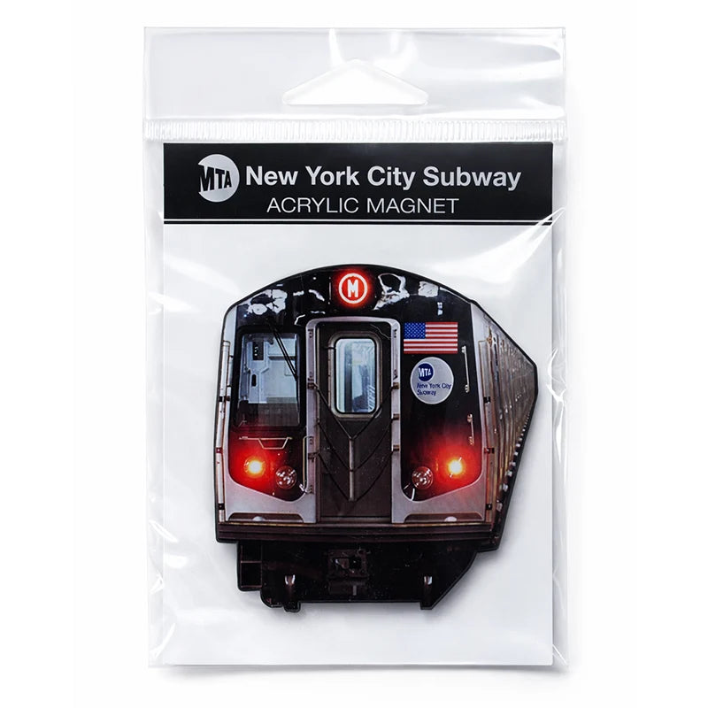 NYC M Train subway acrylic magnet additional product image 2