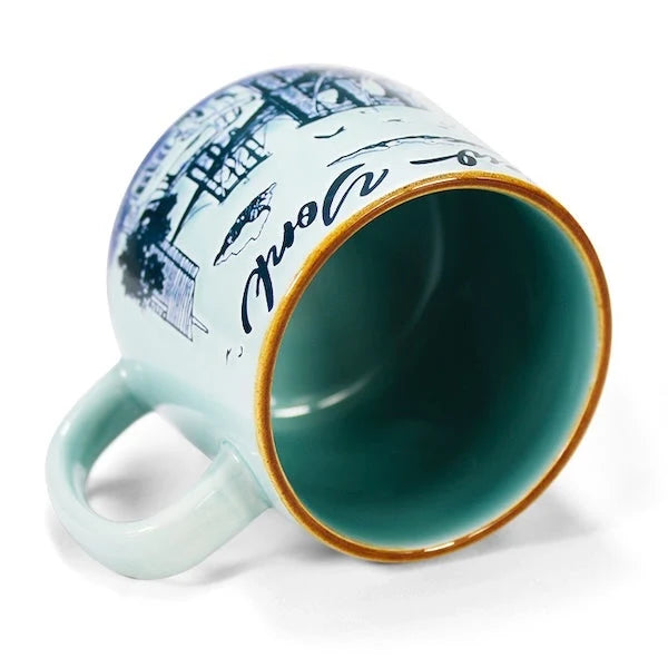 Sky blue New York City skyline ceramic mug additional product image 3
